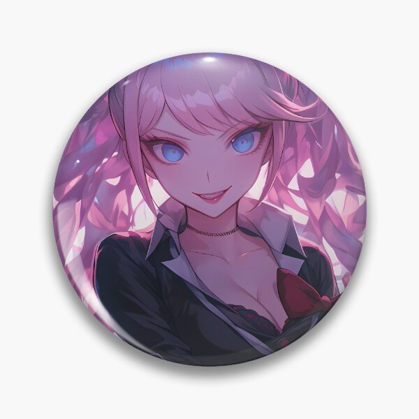 Item preview, Junko Enoshima Danganronpa Pink Hair Neon City Vibes designed and sold by Spraykart.