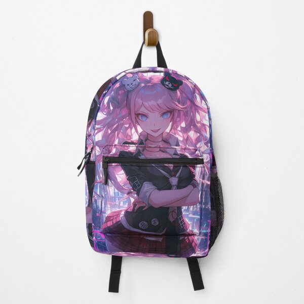 Item preview, Junko Enoshima Danganronpa Pink Hair Neon City Vibes designed and sold by Spraykart.