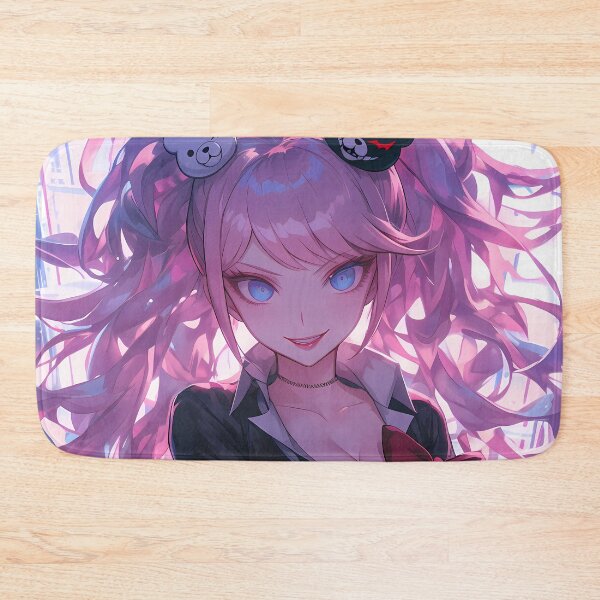 Item preview, Junko Enoshima Danganronpa Pink Hair Neon City Vibes designed and sold by Spraykart.