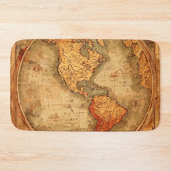 Item preview, Old World Antique Map Light Academia	 designed and sold by bapupa.