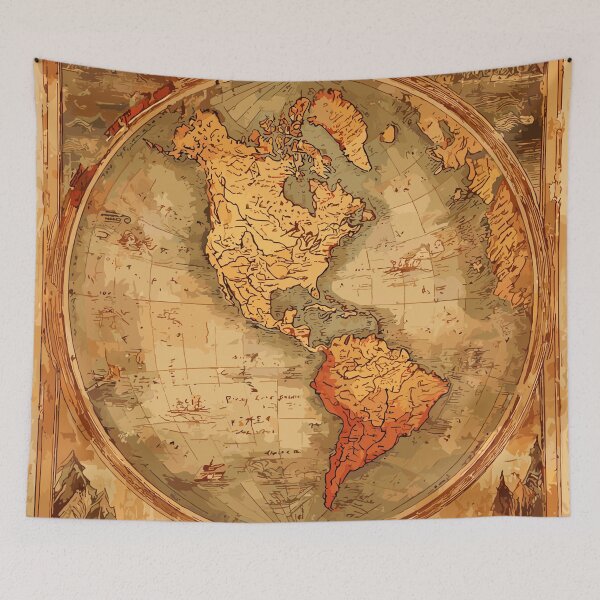 Item preview, Old World Antique Map Light Academia	 designed and sold by bapupa.