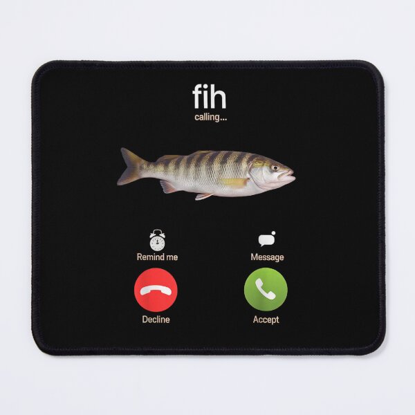 Item preview, Fih Calling Funny Fish Meme Phone Screen Incoming Call Parody designed and sold by KrystinaGiGi.