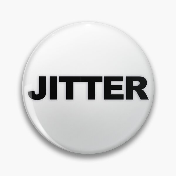 Item preview, JITTER — Black Minimal Bold Type Statement designed and sold by WORDPAUSE.