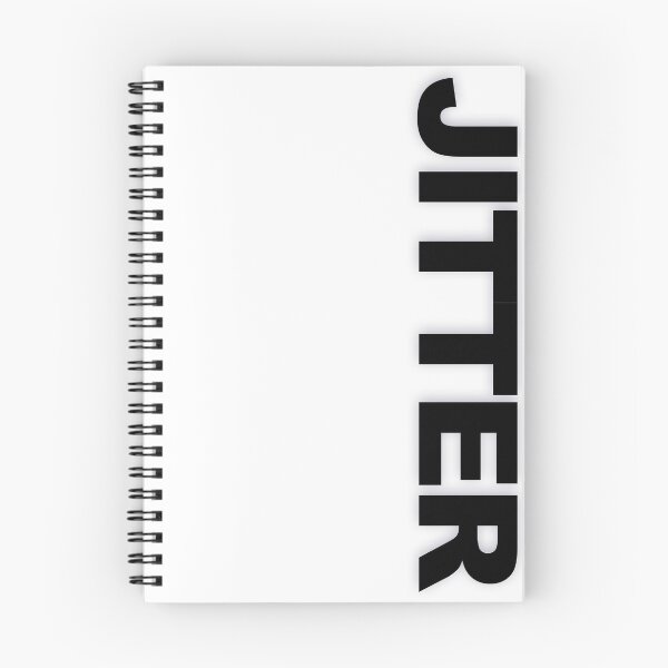 Item preview, JITTER — Black Minimal Bold Type Statement designed and sold by WORDPAUSE.