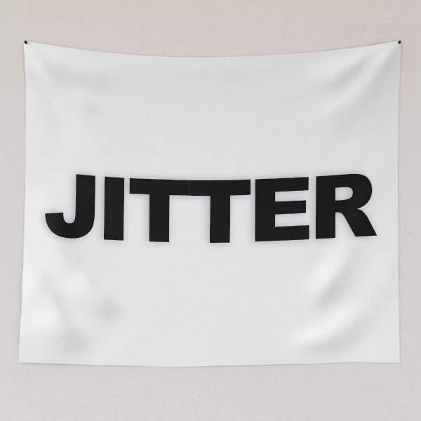 Item preview, JITTER — Black Minimal Bold Type Statement designed and sold by WORDPAUSE.