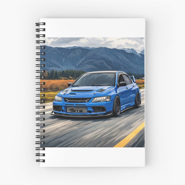 Item preview, Blue Mitsubishi Evo 9 Lake Run designed and sold by TheMitsuGuy.