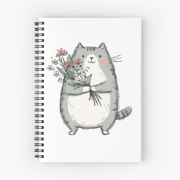 Item preview, A cat with flowers designed and sold by Baart72.