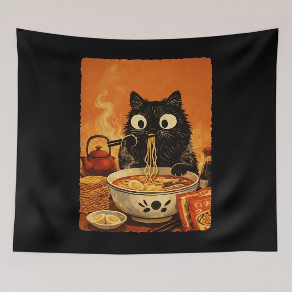 Item preview, Copy of Fierce Giant Cat Japanese Wave Art Bold  designed and sold by JEFDodsonArt.