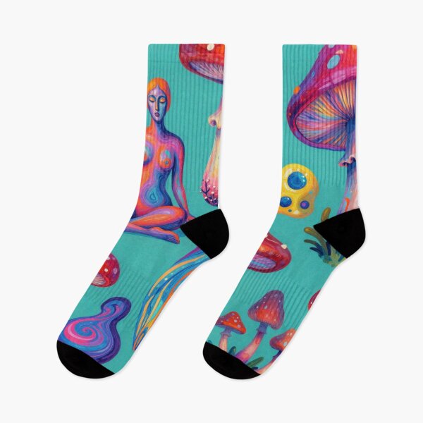 Item preview, Psychedelic Mushroom Goddess Pattern designed and sold by myforestfog.