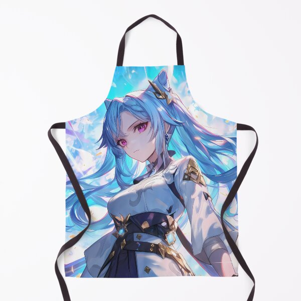 Item preview, Keqing Genshin Impact Mystic Light Blue Hair Waifu designed and sold by Spraykart.