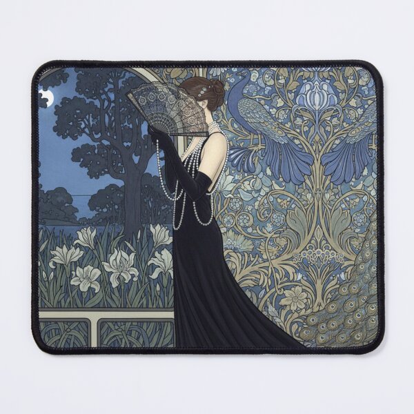 Item preview, Elegant woman in a garden at night designed and sold by Sigtrix.