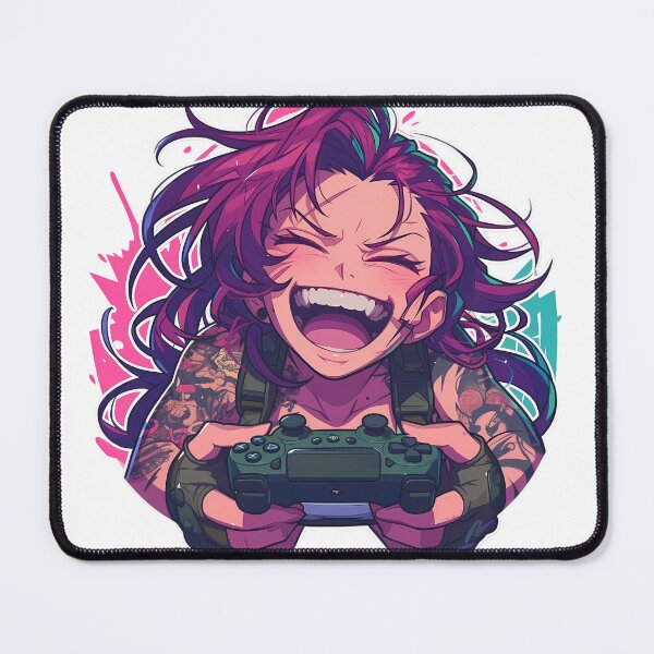 Item preview, Revy Black Lagoon Anime Girl Cute Chibi Playing Video Game designed and sold by earlobejerk.