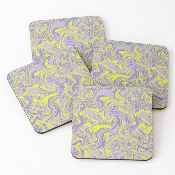 Item preview, Electric Lavender Swirl: Neon Marble Abstract designed and sold by SmashedApples.