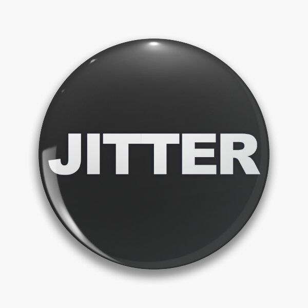 Item preview, JITTER — White Minimal Bold Type Statement designed and sold by WORDPAUSE.