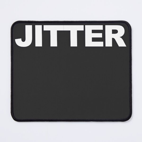Item preview, JITTER — White Minimal Bold Type Statement designed and sold by WORDPAUSE.