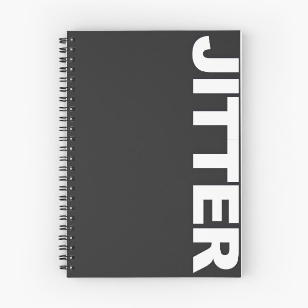 Item preview, JITTER — White Minimal Bold Type Statement designed and sold by WORDPAUSE.