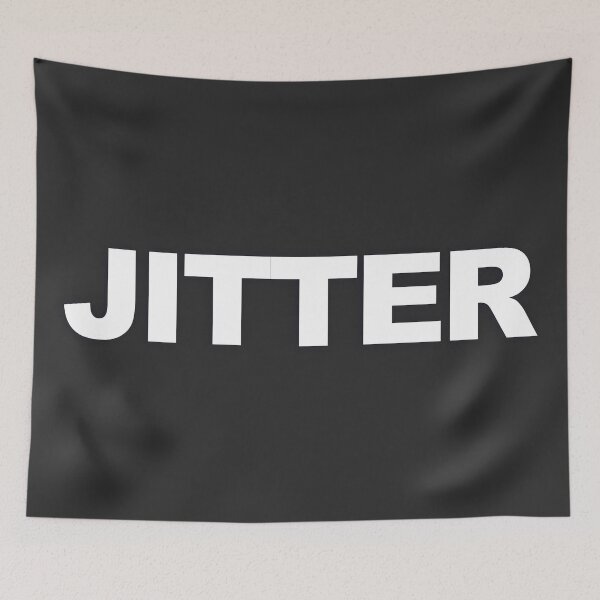 Item preview, JITTER — White Minimal Bold Type Statement designed and sold by WORDPAUSE.