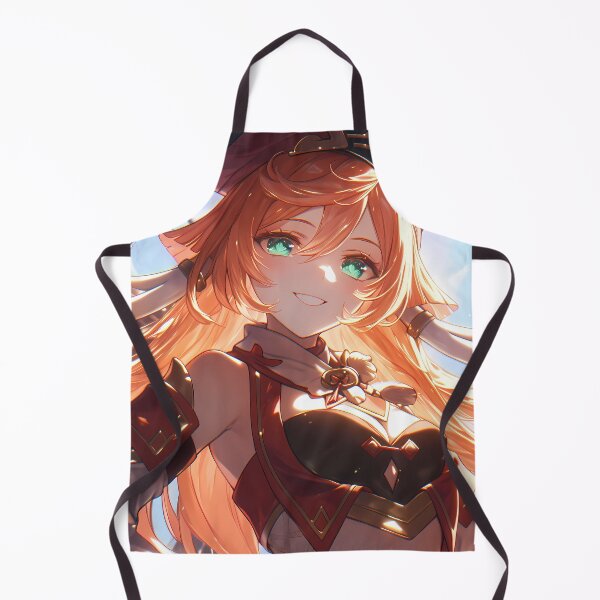 Item preview, Yanfei Genshin Impact, Waifu cálida con cabello naranja y sonrisa designed and sold by Spraykart.