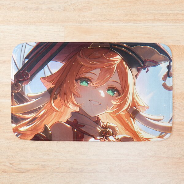 Artikelvorschau, Yanfei, Genshin Impact, eine warmherzige Waifu mit orangefarbenem Haar und einem Lächeln entworfen und verkauft von Spraykart.
