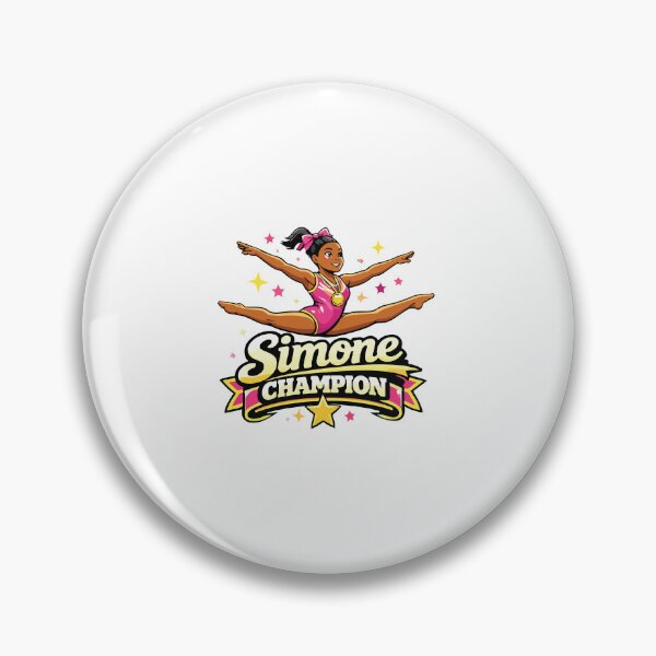 Item preview, Simone Champion Gymnastics Girl Gold Medal Design designed and sold by kiralynstration.