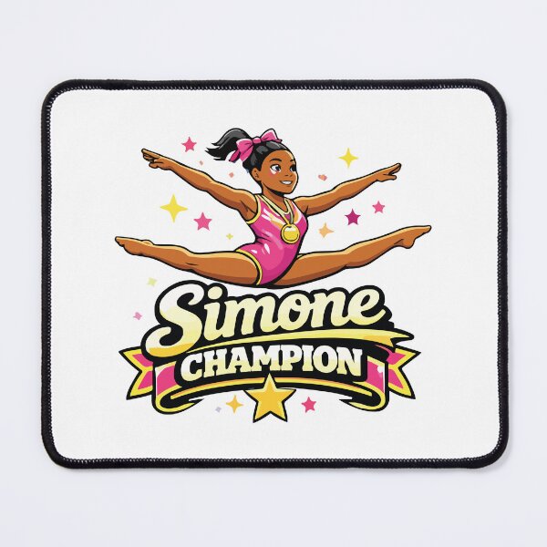 Item preview, Simone Champion Gymnastics Girl Gold Medal Design designed and sold by kiralynstration.