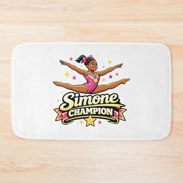Item preview, Simone Champion Gymnastics Girl Gold Medal Design designed and sold by kiralynstration.