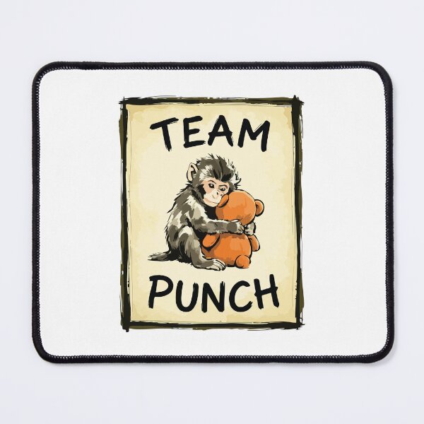 Item preview, Team Punch Cute Baby Monkey Funny Meme Design designed and sold by kiralynstration.