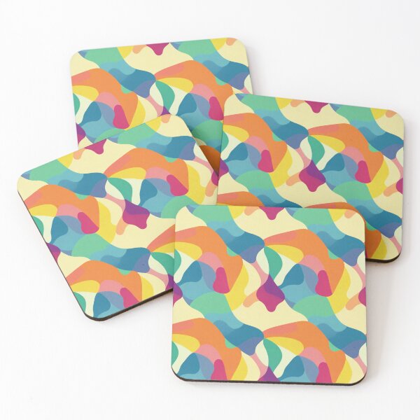 Item preview, Colorful Liquid Shapes Seamless Pattern designed and sold by myforestfog.