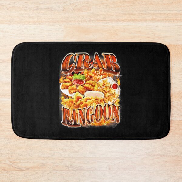 Item preview, Crab Rangoon Funny Food Parody Retro Flame Style designed and sold by tadmercado.