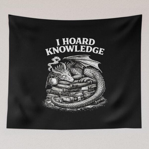 Item preview, I HOARD KNOWLEDGE designed and sold by JODYSMORGAN.