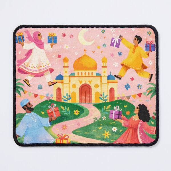 Item preview, Eid Mubarak Celebration – Eid ul Fitr Festive Muslim Family Festival Illustration designed and sold by Sketchbook Studio by Aqsaa.