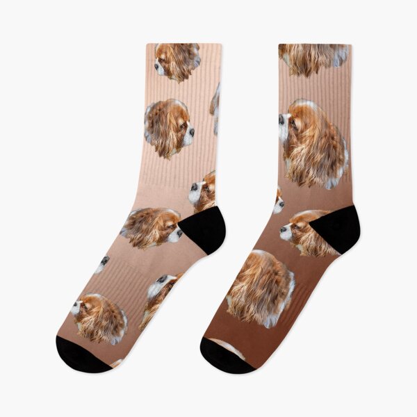 Item preview, Brown King Charles Cavalier Spaniel Pattern designed and sold by A-Work-Of-Art.