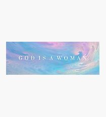 God is a woman Photographic Print