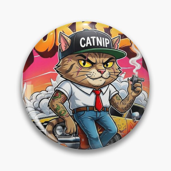 Item preview, Gangsta Cat Muscle Car Purrfect Streetwear Art designed and sold by WelLarsDigitals.