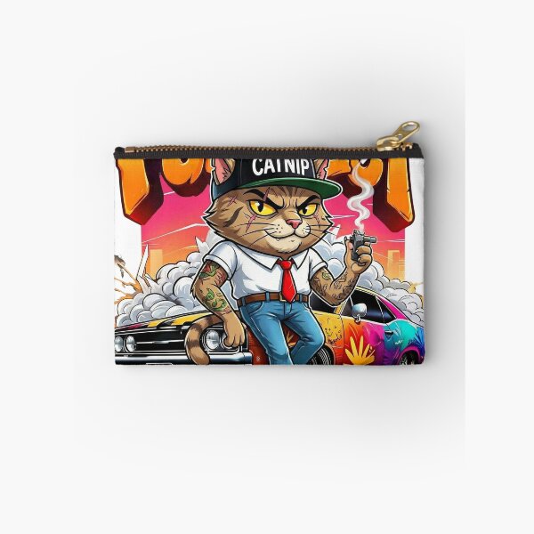 Item preview, Gangsta Cat Muscle Car Purrfect Streetwear Art designed and sold by WelLarsDigitals.