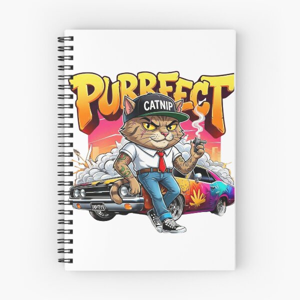 Item preview, Gangsta Cat Muscle Car Purrfect Streetwear Art designed and sold by WelLarsDigitals.