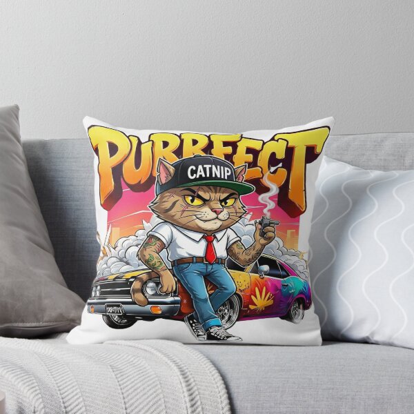 Item preview, Gangsta Cat Muscle Car Purrfect Streetwear Art designed and sold by WelLarsDigitals.
