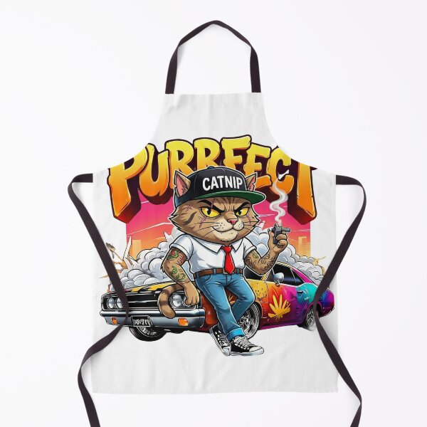 Item preview, Gangsta Cat Muscle Car Purrfect Streetwear Art designed and sold by WelLarsDigitals.