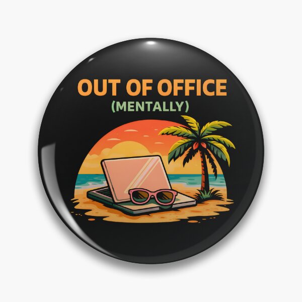 Item preview, Out of Office Mentally Funny Vacation Work Shirt designed and sold by AdicretorDesign.