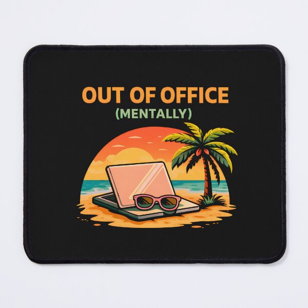 Item preview, Out of Office Mentally Funny Vacation Work Shirt designed and sold by AdicretorDesign.