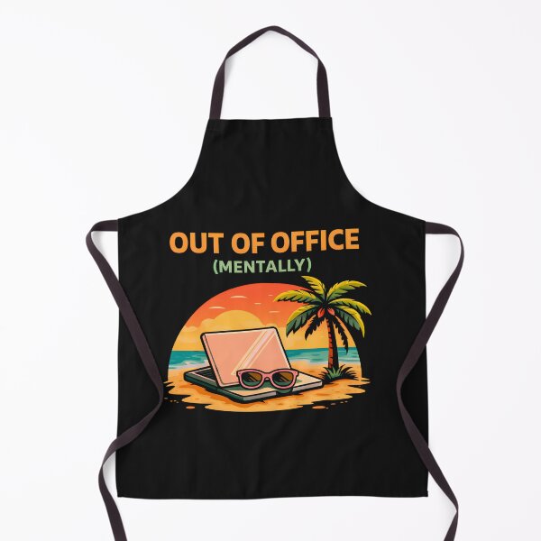 Item preview, Out of Office Mentally Funny Vacation Work Shirt designed and sold by AdicretorDesign.