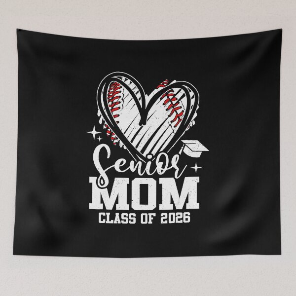 Item preview, Senior Mom Class Of 2026 Baseball Heart Graduation Pride  designed and sold by miaa-artistshop.