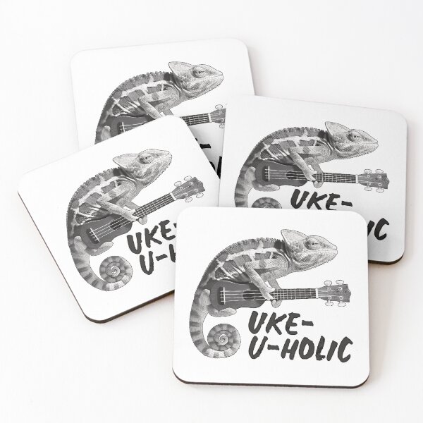 Item preview, Chameleon Uke-u-holic designed and sold by UkeverseGifts.