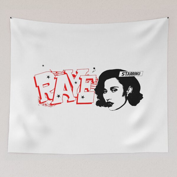 Item preview, Red Typography Pop Woman Singer designed and sold by nerdyygraphic.