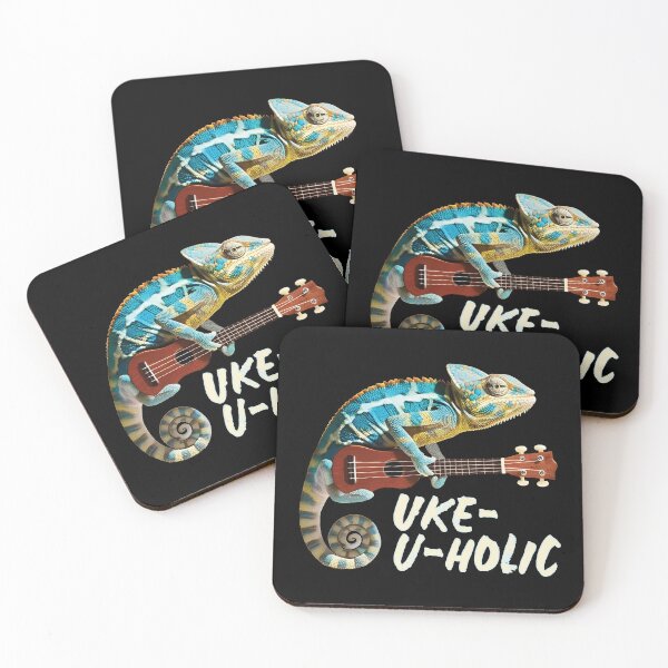 Item preview, Chameleon Uke-u-holic designed and sold by UkeverseGifts.