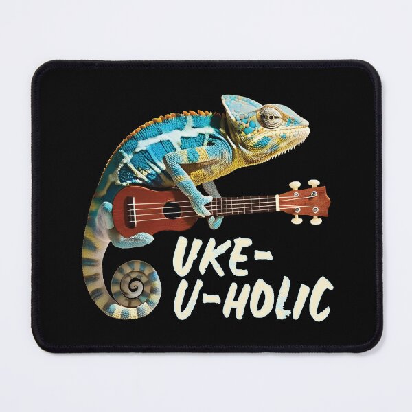 Item preview, Chameleon Uke-u-holic designed and sold by UkeverseGifts.