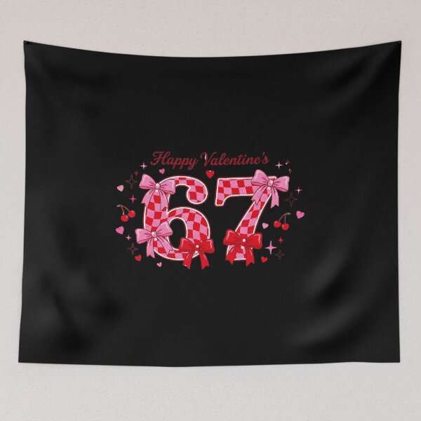 Item preview, Happy Valentine’s 67 Cute Six Seven Heart  designed and sold by gladysenglish.