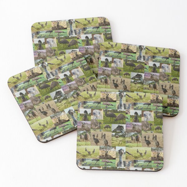 Item preview, Australian Emus And Chicks Photo Collage, designed and sold by A-Work-Of-Art.