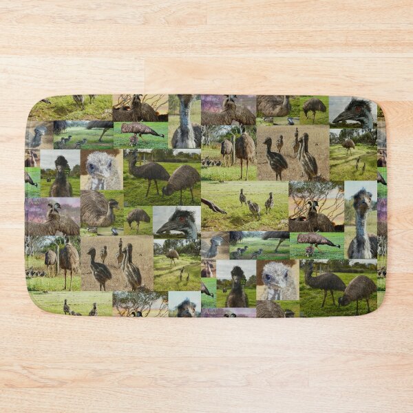 Item preview, Australian Emus And Chicks Photo Collage, designed and sold by A-Work-Of-Art.