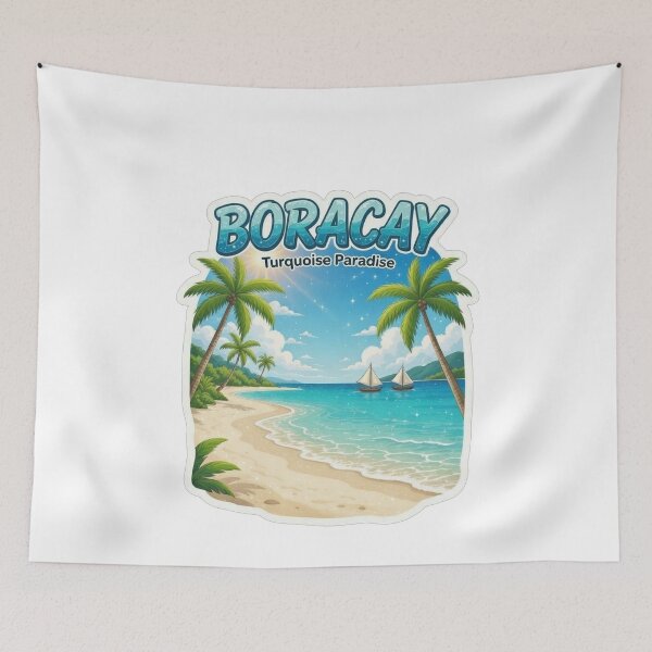 Item preview, Philippines Boracay Beach | White Sand Turquoise Paradise  designed and sold by Dikshant Goyal.